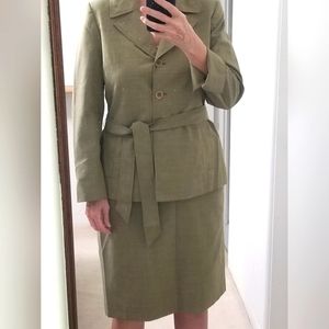 Kasper skirt suit size 12 in green
